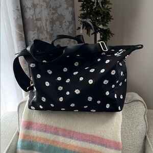 Alice& Olivia Floral Black duffle Bag